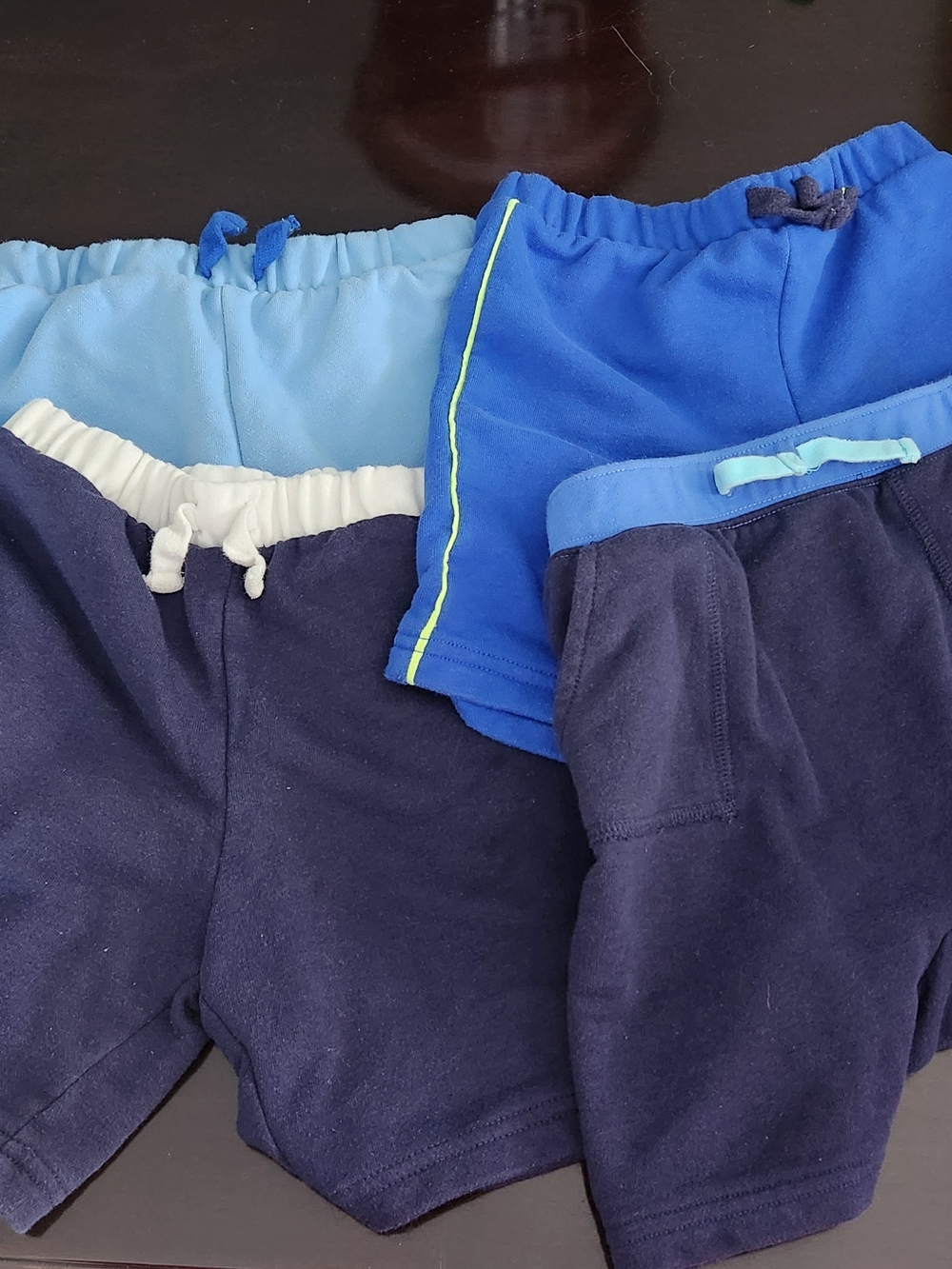 The Children's Place 4 Piece Navy and Blue Pull-On Short Set
